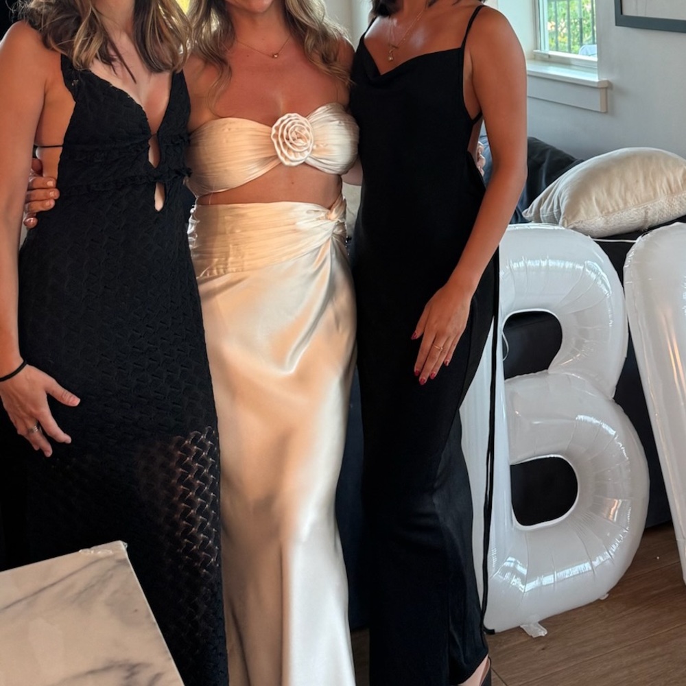 Hello Molly VIPs accepted crop top and midi skirt medium large